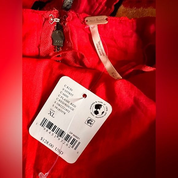 Free People Red Eyelet dress - Picture 7 of 7